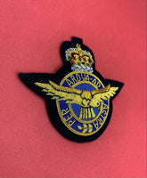 RAF Blazer Badge Royal Air Force Hand Embroidered Bullion And Wire Blazer Badge